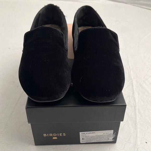 Birdies Shoes - Birdies The Starling black velvet flats shoes